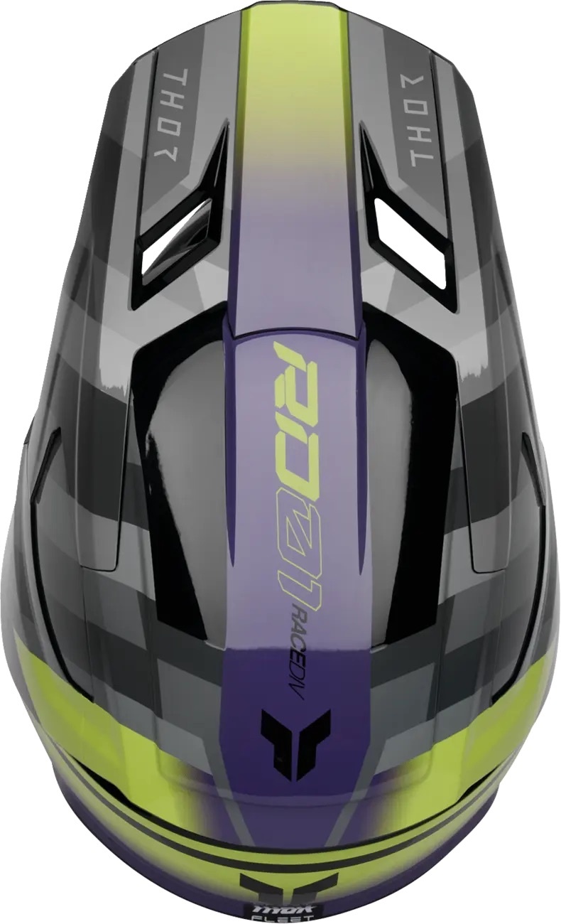 Thor Kinderhelm Fleet Camber schwarz grau violett
