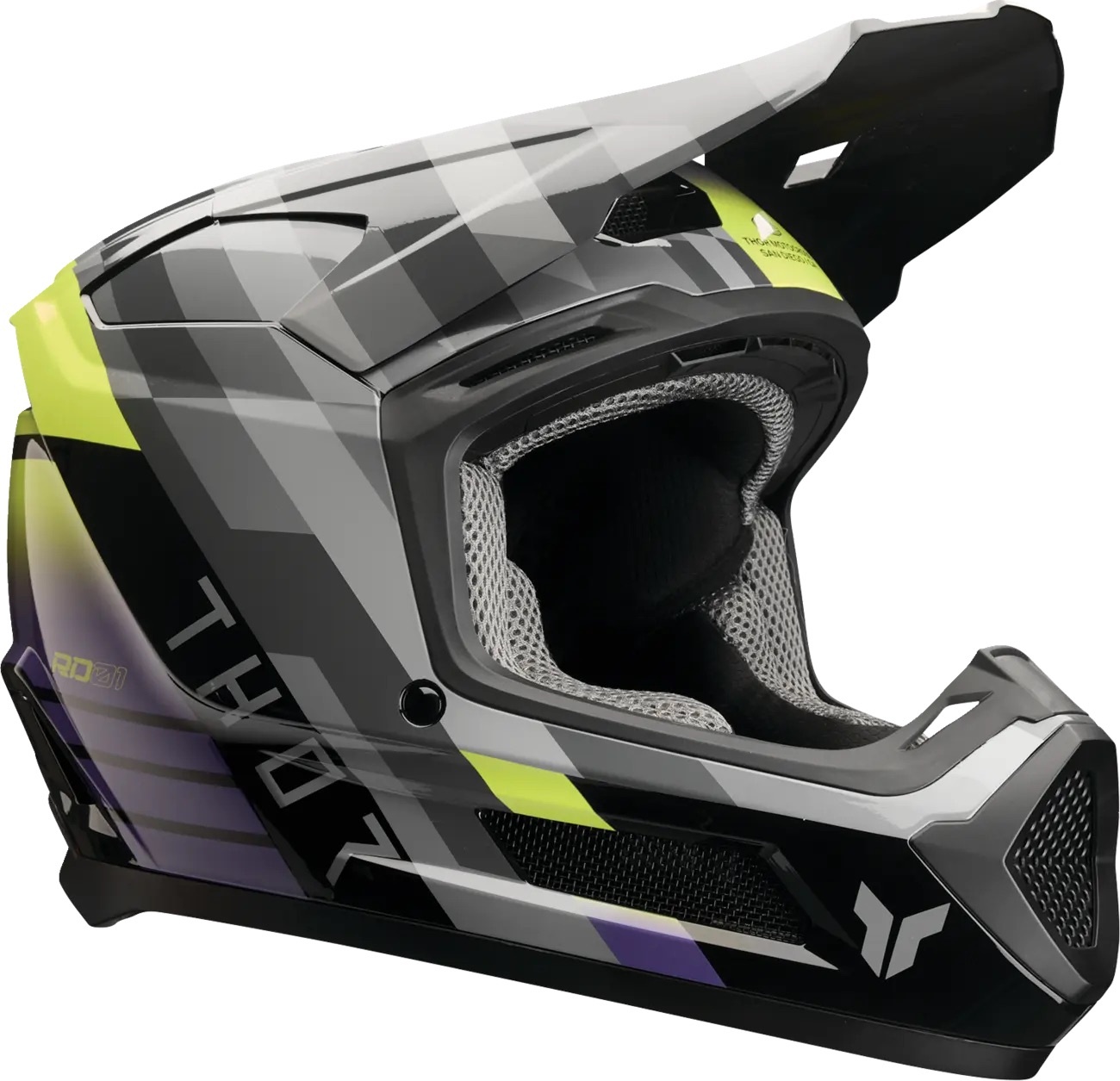 Thor Kinderhelm Fleet Camber schwarz grau violett