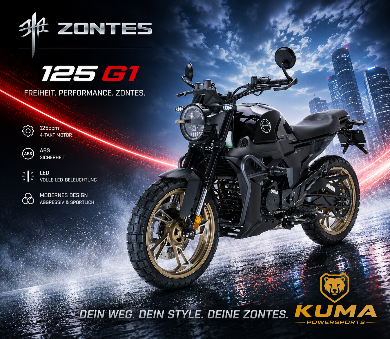 Zontes 125 G1 Cafe Racer Motorrad