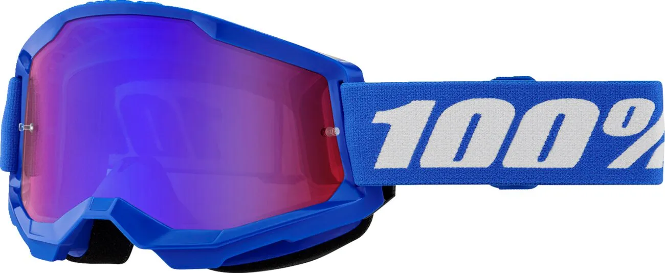 100 % Strata 2 Junior - Brille Motorradbrille blau