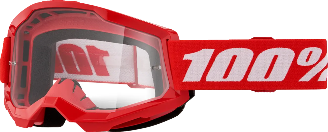 100 % Strata 2 MX Brille rot