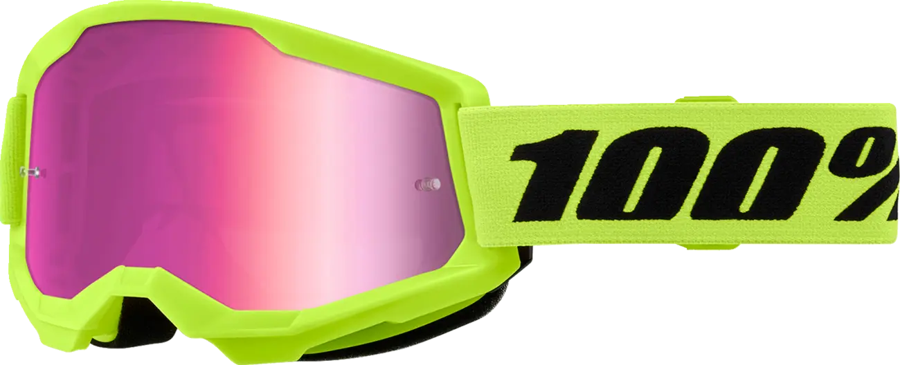 100 % Strata 2 MX Brille neongelb