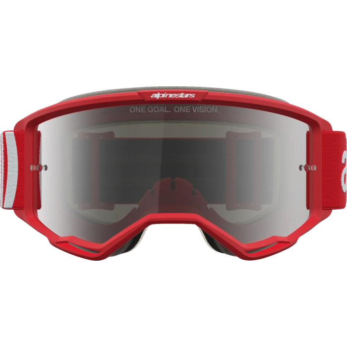 Alpinestars Vision 5 Hone - MX Morocross Brille rot weiss