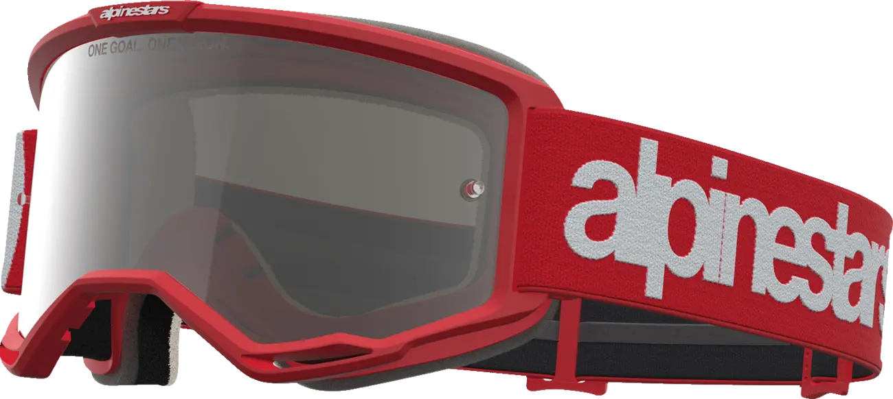 Alpinestars Vision 5 Hone - MX Morocross Brille rot weiss