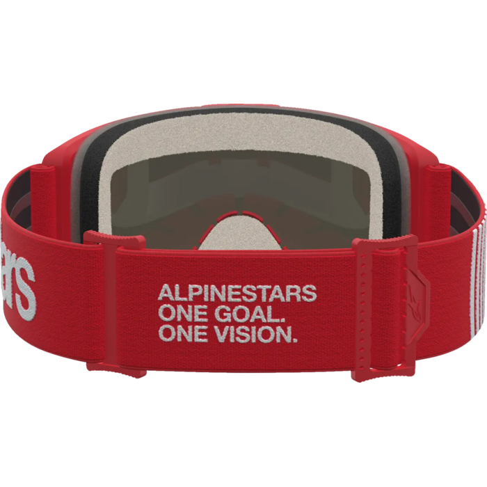 Alpinestars Vision 5 Hone - MX Morocross Brille rot weiss