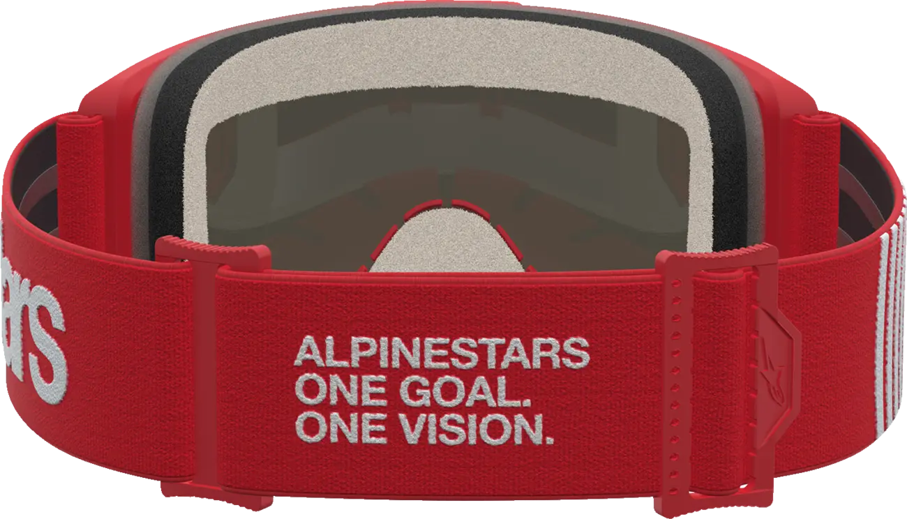 Alpinestars Vision 5 Hone - MX Morocross Brille rot weiss