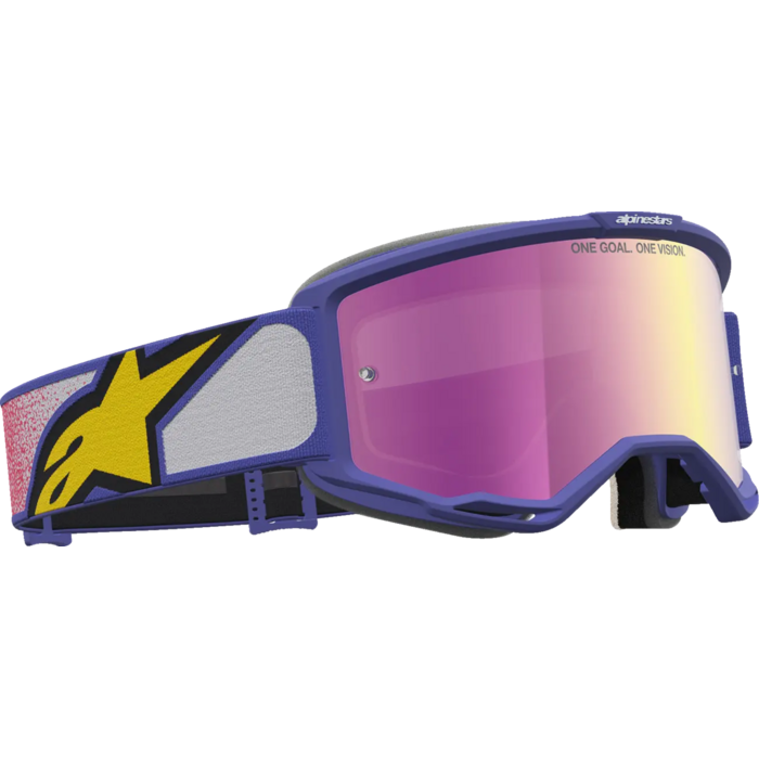 Alpinestars Vision 5 Drag - MX Morocross Brille rot Violett