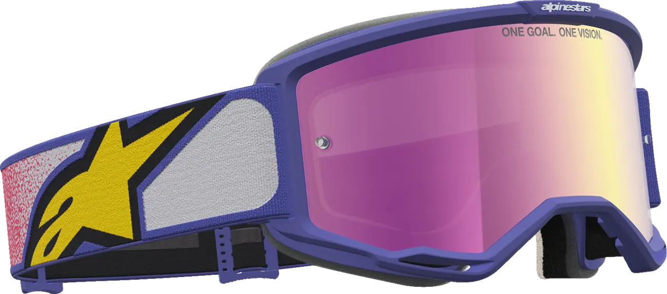 Alpinestars Vision 5 Drag - MX Morocross Brille rot Violett