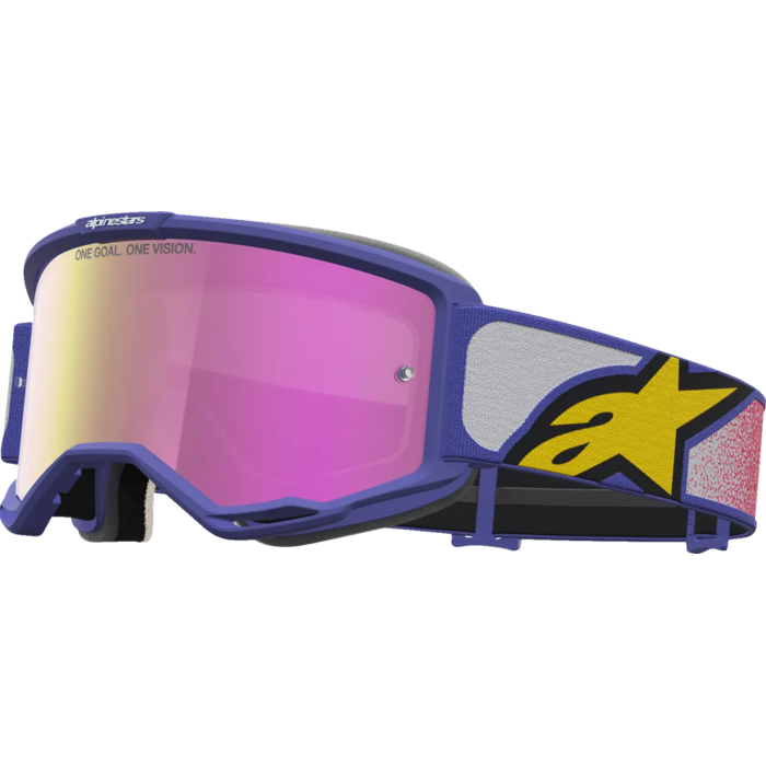 Alpinestars Vision 5 Drag - MX Morocross Brille rot Violett