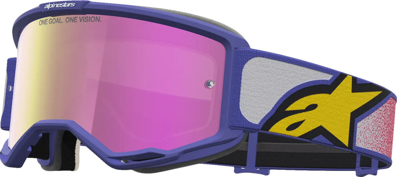 Alpinestars Vision 5 Drag - MX Morocross Brille rot Violett