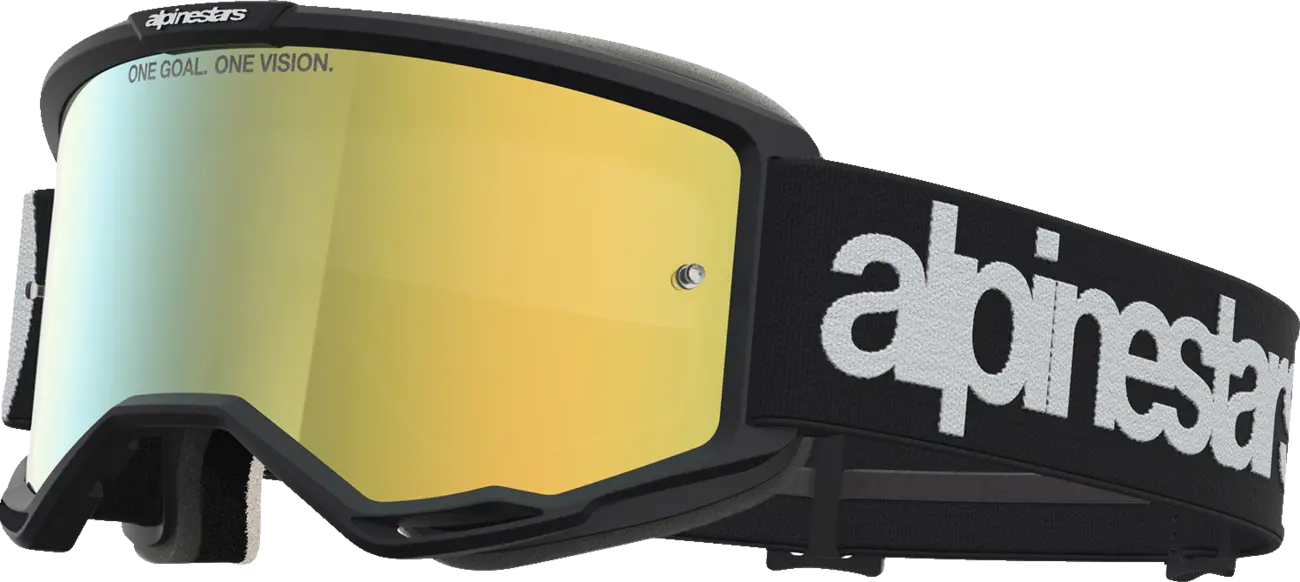 Alpinestars Vision 5 Hone - MX Morocross Brille schwarz weiss