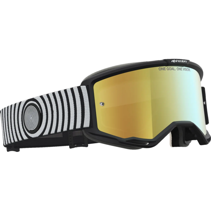 Alpinestars Vision 5 Hone - MX Morocross Brille schwarz weiss