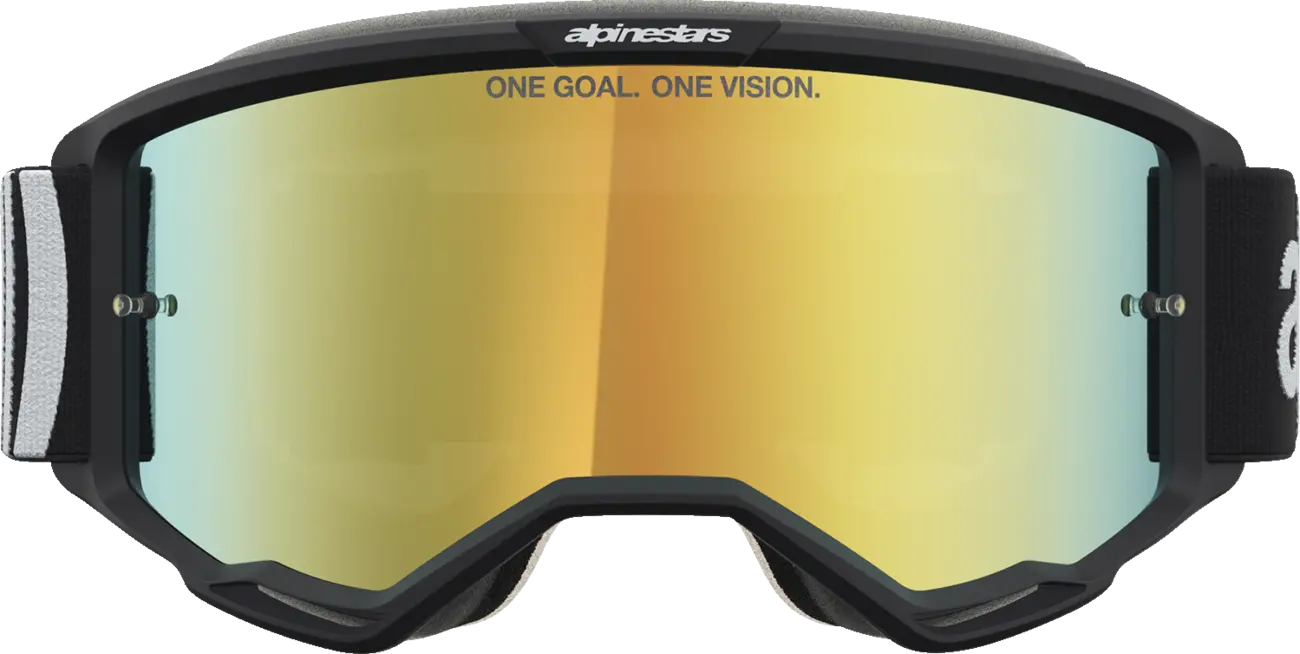Alpinestars Vision 5 Hone - MX Morocross Brille schwarz weiss