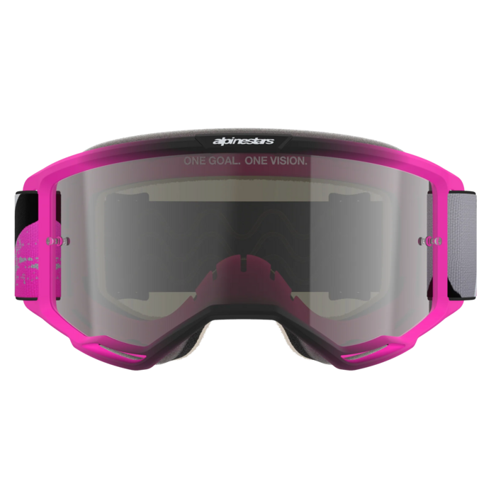 Alpinestars Vision 5 Lahnd - MX Morocross Brille iron pink fluo