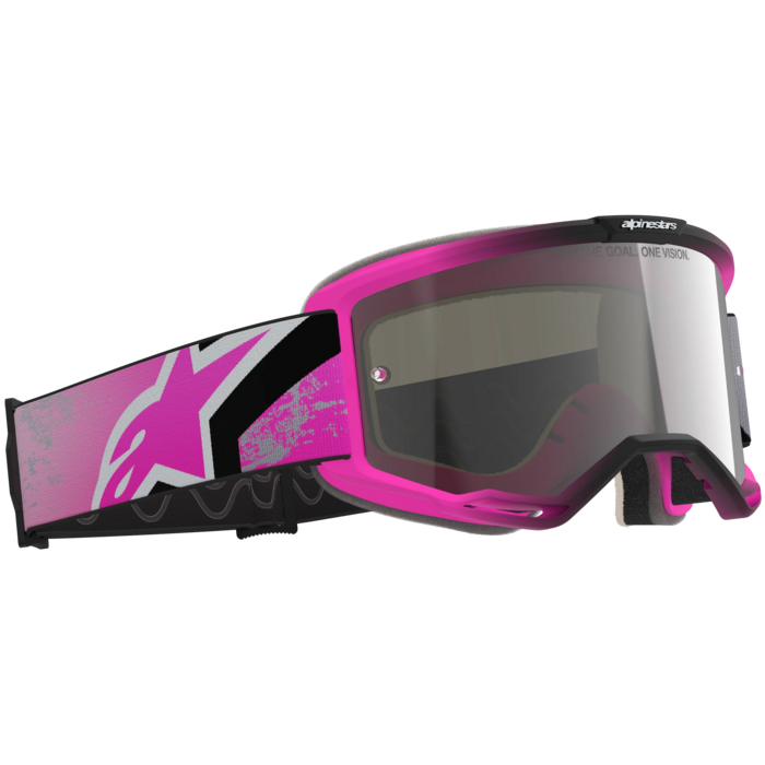 Alpinestars Vision 5 Lahnd - MX Morocross Brille iron pink fluo
