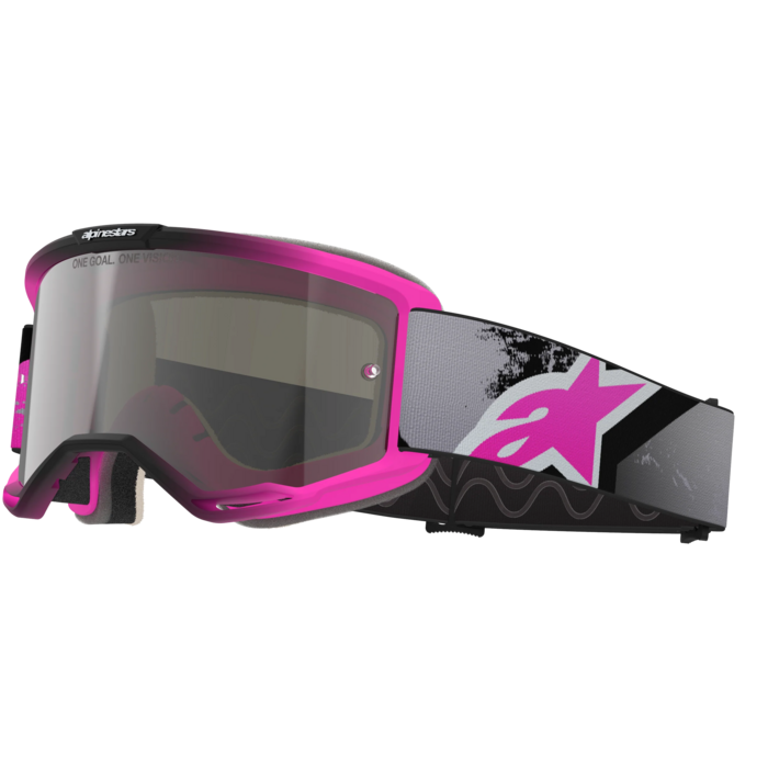 Alpinestars Vision 5 Lahnd - MX Morocross Brille iron pink fluo