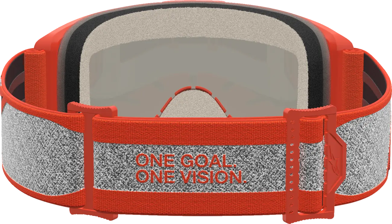 Alpinestars Vision 5 Rora - MX Morocross Brille silver orange
