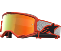 Alpinestars Vision 5 Rora - MX Morocross Brille silver orange