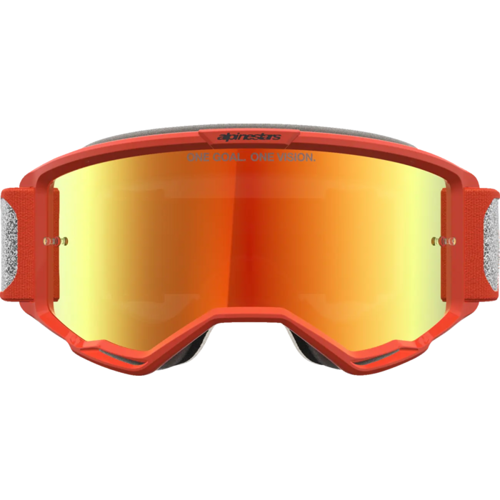 Alpinestars Vision 5 Rora - MX Morocross Brille silver orange