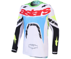 Alpinestars Supertech Dyna Jersey 2027 Light Lilac Green Fluo Black