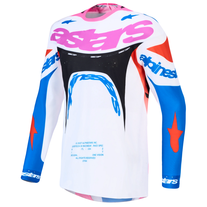 Alpinestars Supertech Dyna Jersey 2027 White Blithe Blue Black Purple