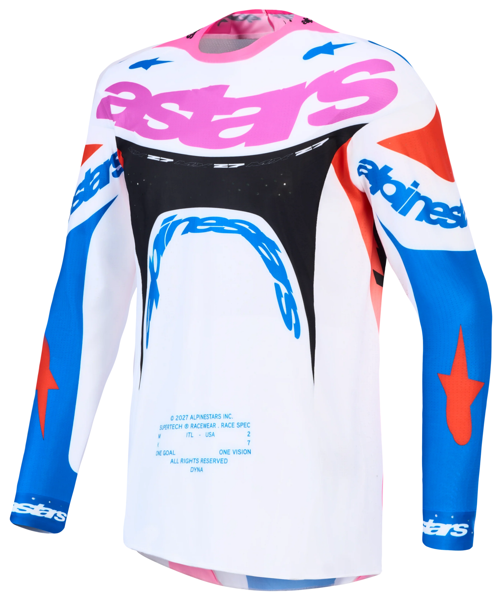 Alpinestars Supertech Dyna Jersey 2027 White Blithe Blue Black Purple
