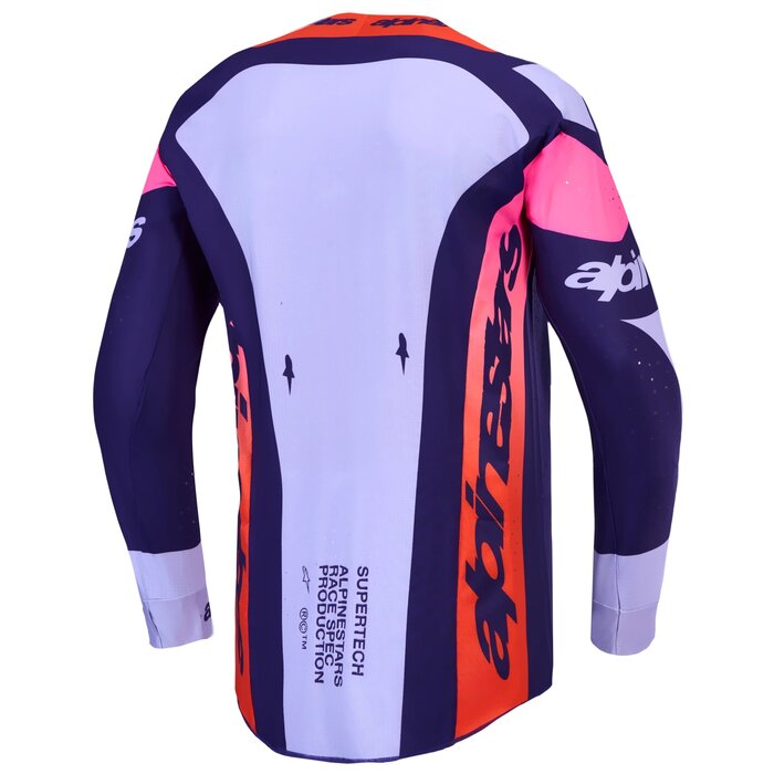 Alpinestars Supertech Dyna Jersey 2027 Light Violet Deep Purp Pink Fl