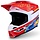 SM3 Motocross Helm Falcon Red Fl White Blue Yl Fl Gl