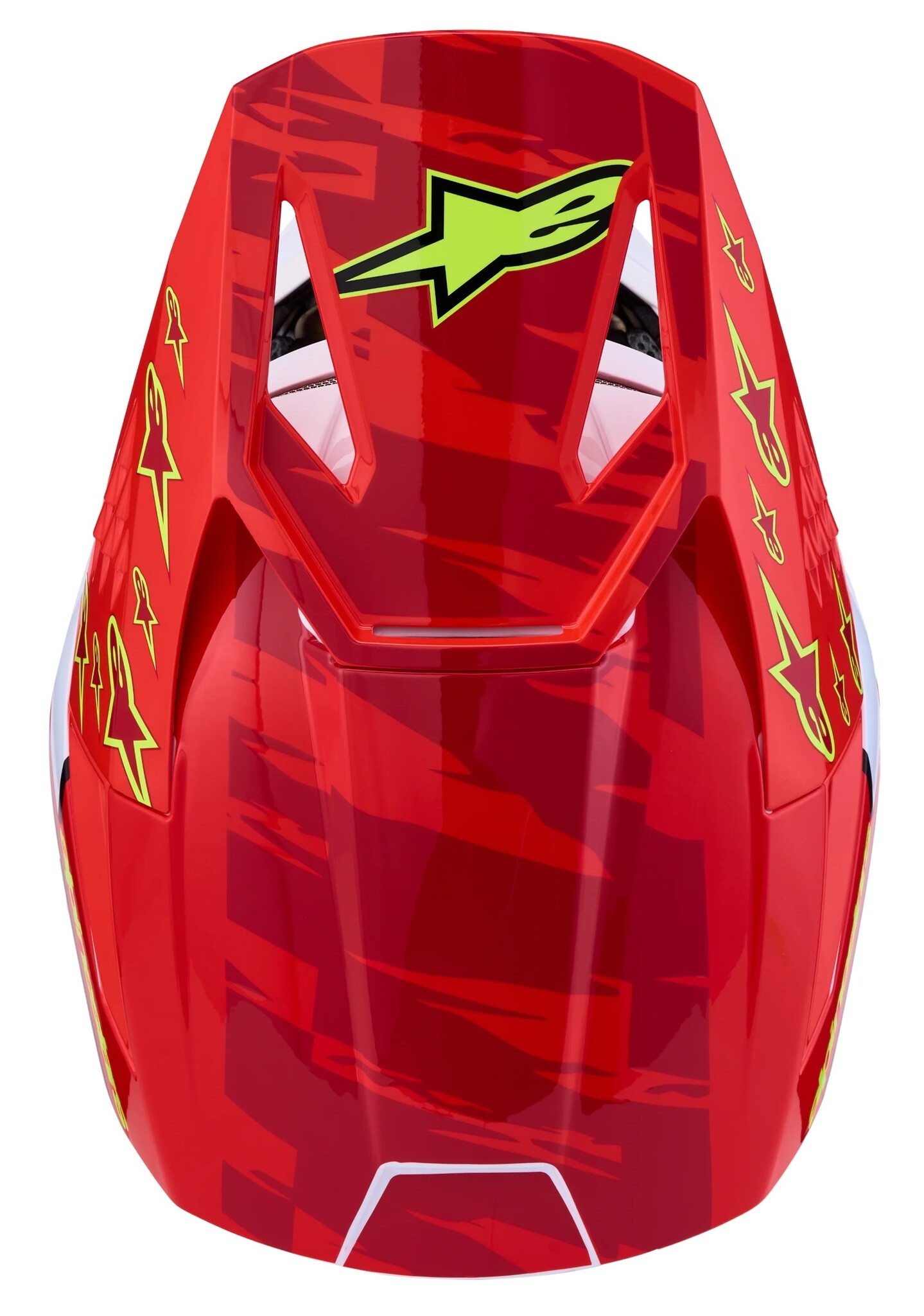 Alpinestars SM3 Motocross Helm Falcon Red Fl White Blue Yl Fl Gl