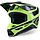 SM3 Motocross Helm Heat Yellow Fluo Black Glossy