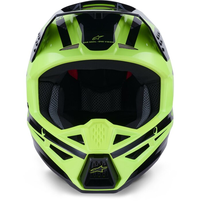 Alpinestars SM3 Motocross Helm Heat Yellow Fluo Black Glossy