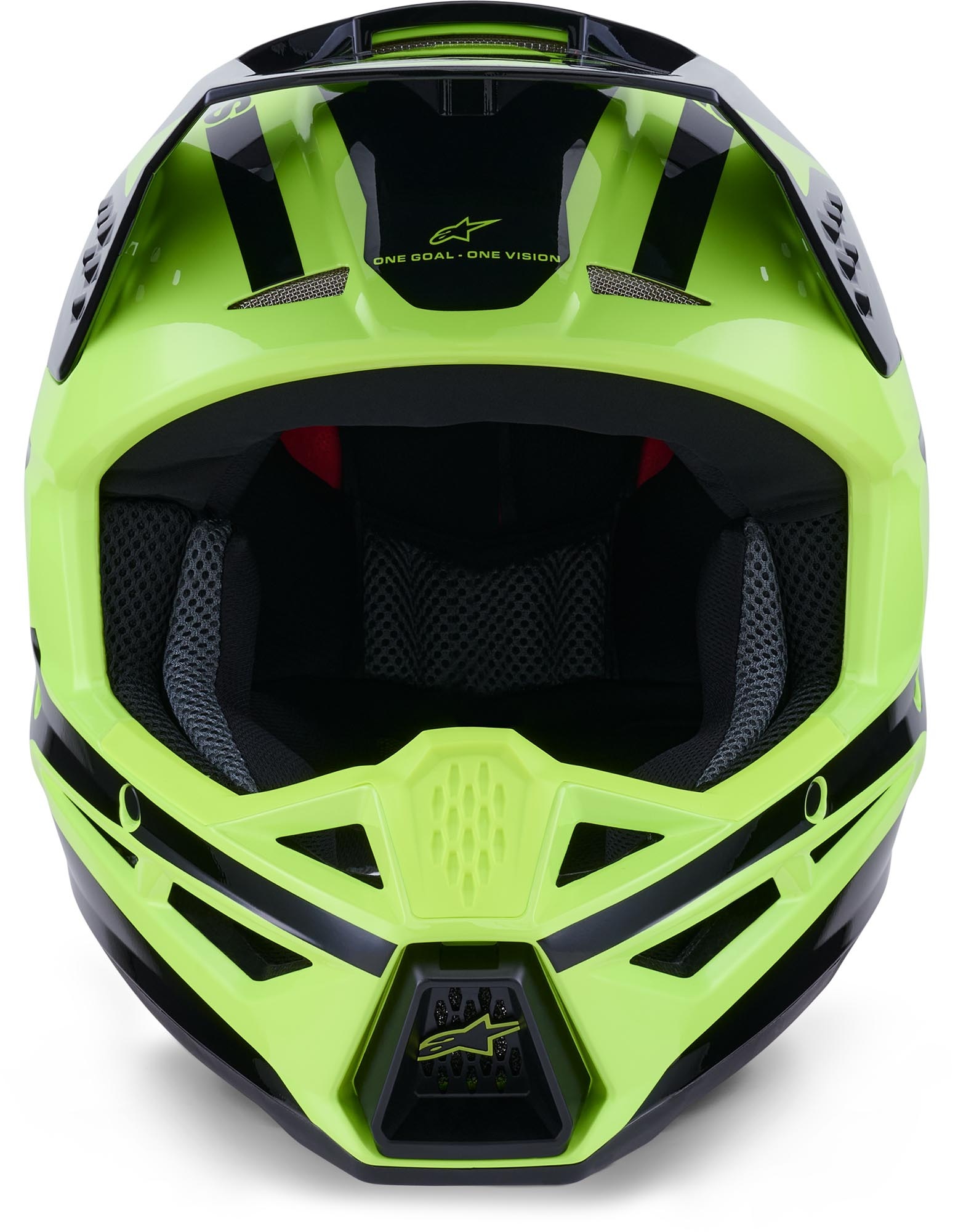 Alpinestars SM3 Motocross Helm Heat Yellow Fluo Black Glossy