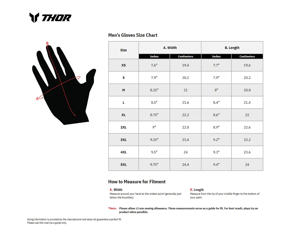 Thor Sportmode Handschuhe Damascus Aqua