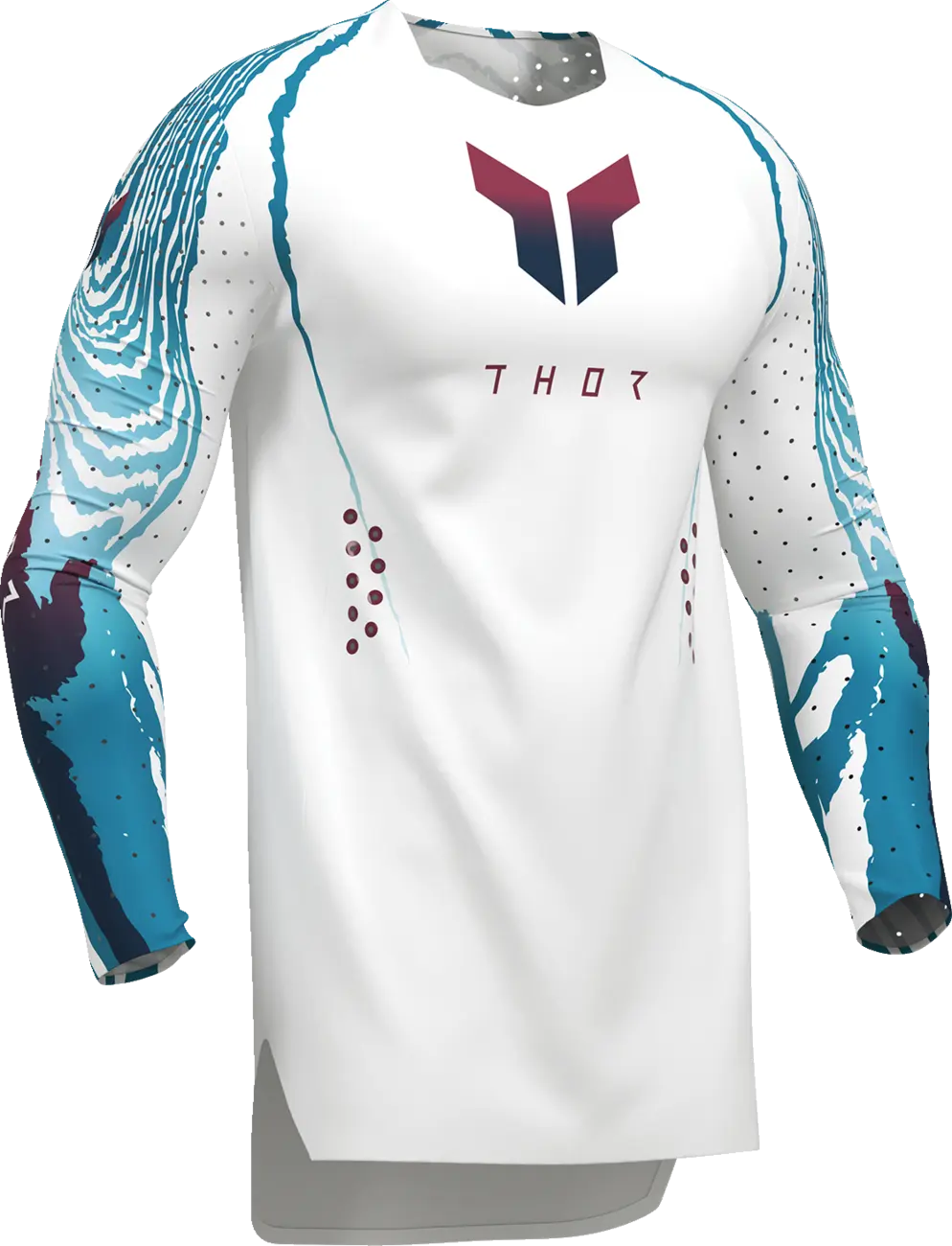 Thor Jersey Sportmode Damascus Weiß, Blau, Schwarz