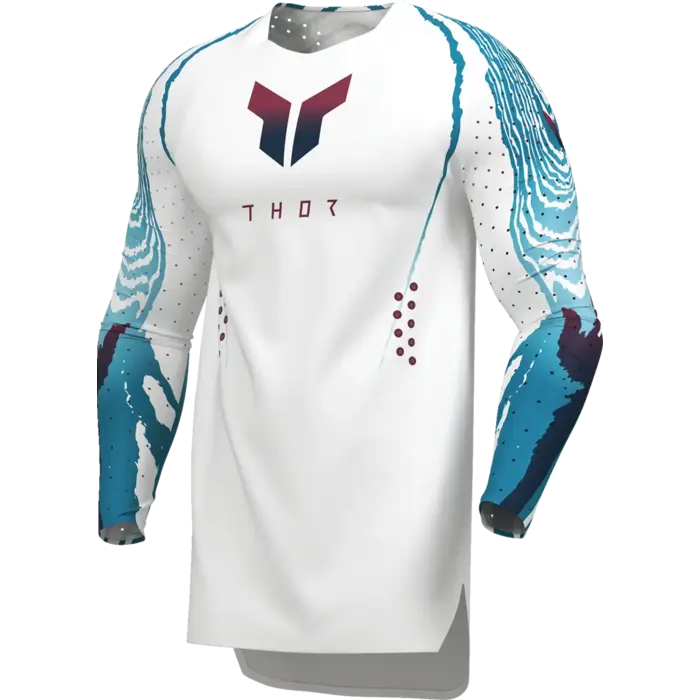 Thor Jersey Sportmode Damascus Weiß, Blau, Schwarz