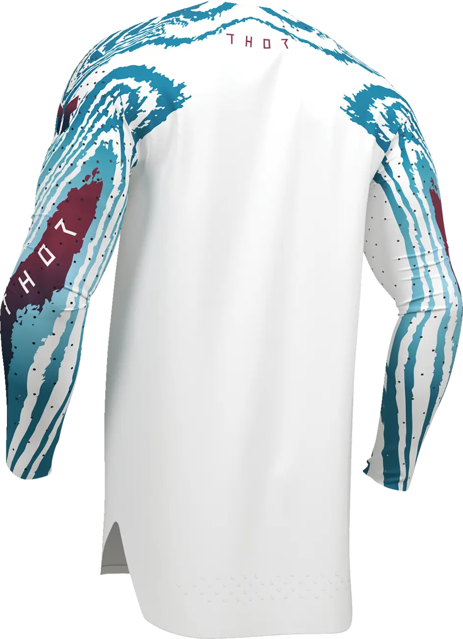 Thor Jersey Sportmode Damascus Weiß, Blau, Schwarz
