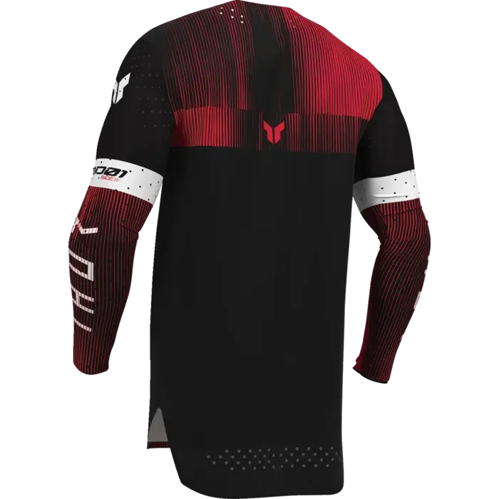 Thor Jersey Sportmode Vanish Schwarz, Rot, Weiß