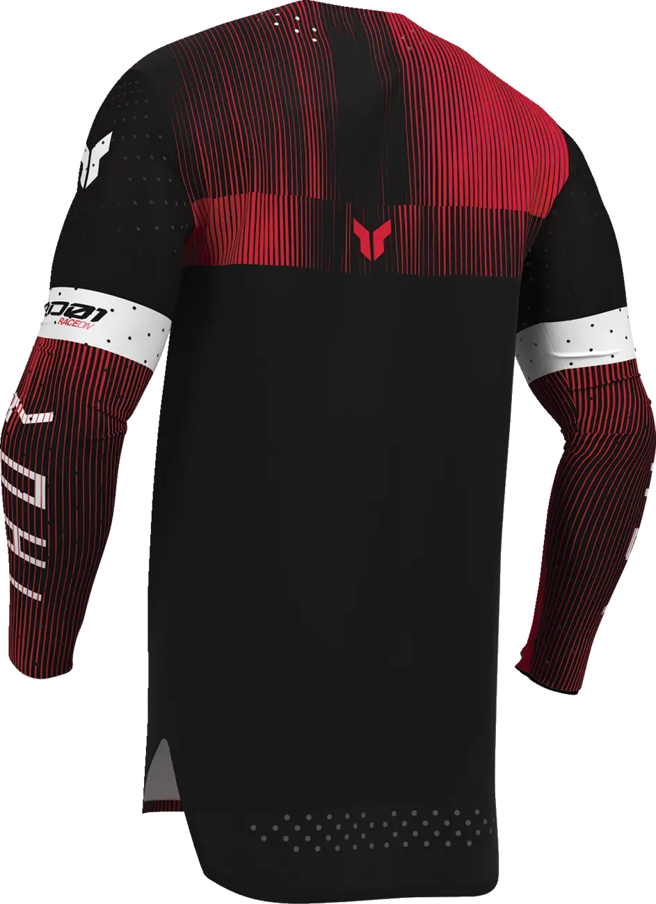 Thor Jersey Sportmode Vanish Schwarz, Rot, Weiß