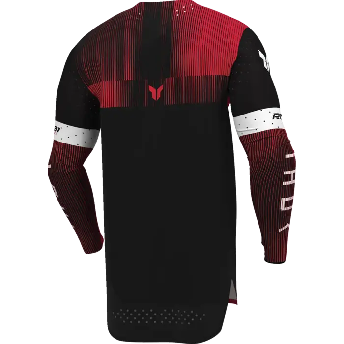 Thor Jersey Sportmode Vanish Schwarz, Rot, Weiß