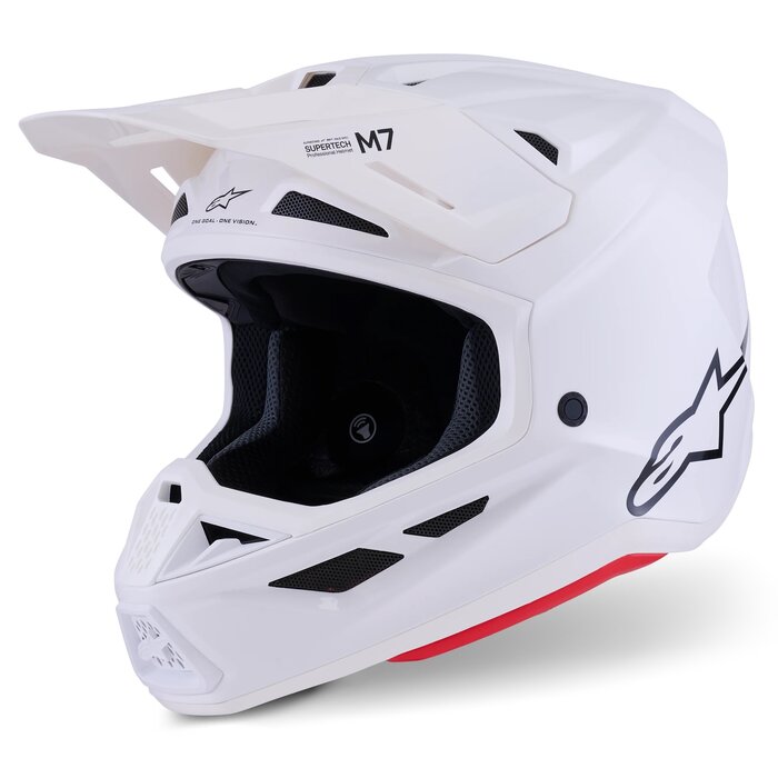 Alpinestars Supertech SM7 Motocross Helm Solid ECE06 weiß