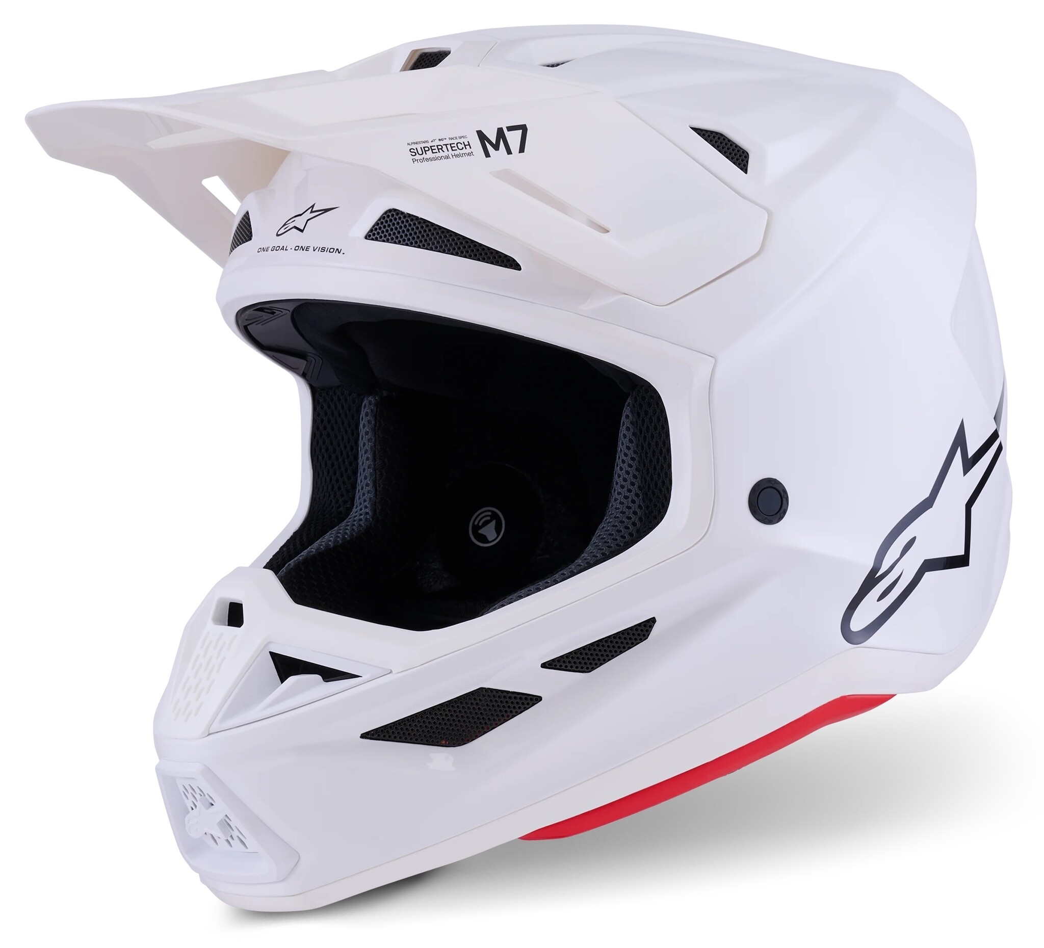 Alpinestars Supertech SM7 Motocross Helm Solid ECE06 weiß