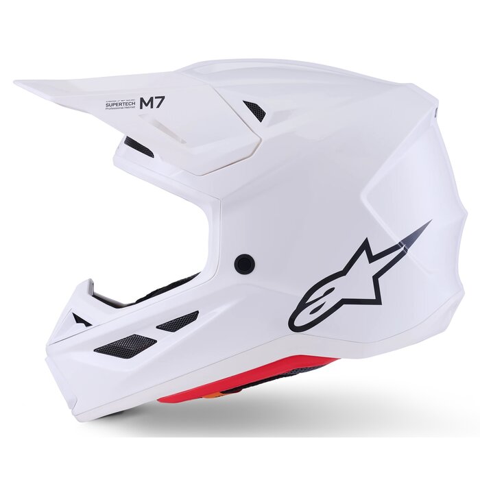 Alpinestars Supertech SM7 Motocross Helm Solid ECE06 weiß