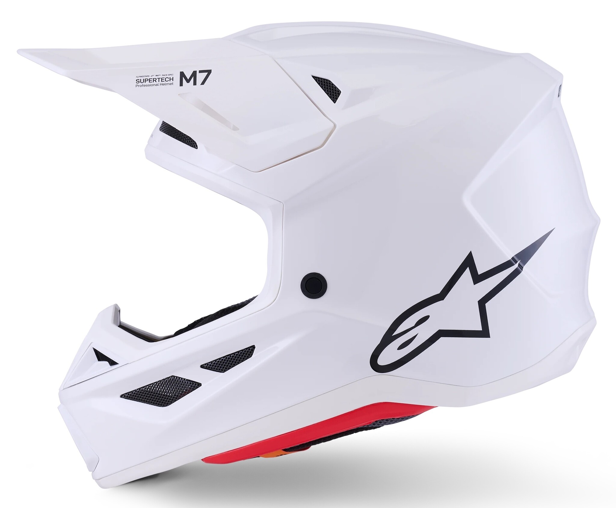 Alpinestars Supertech SM7 Motocross Helm Solid ECE06 weiß