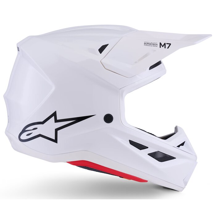 Alpinestars Supertech SM7 Motocross Helm Solid ECE06 weiß