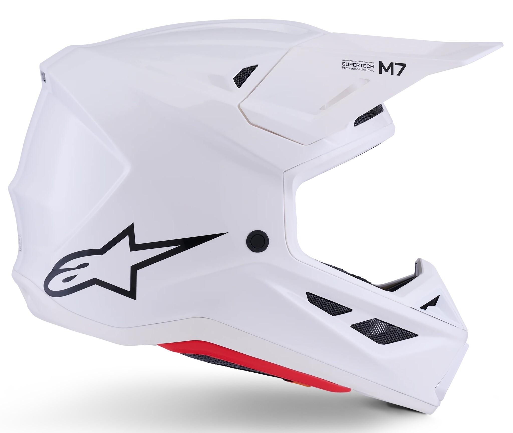 Alpinestars Supertech SM7 Motocross Helm Solid ECE06 weiß