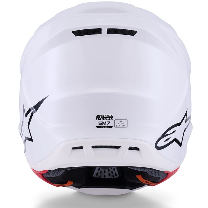 Alpinestars Supertech SM7 Motocross Helm Solid ECE06 weiß