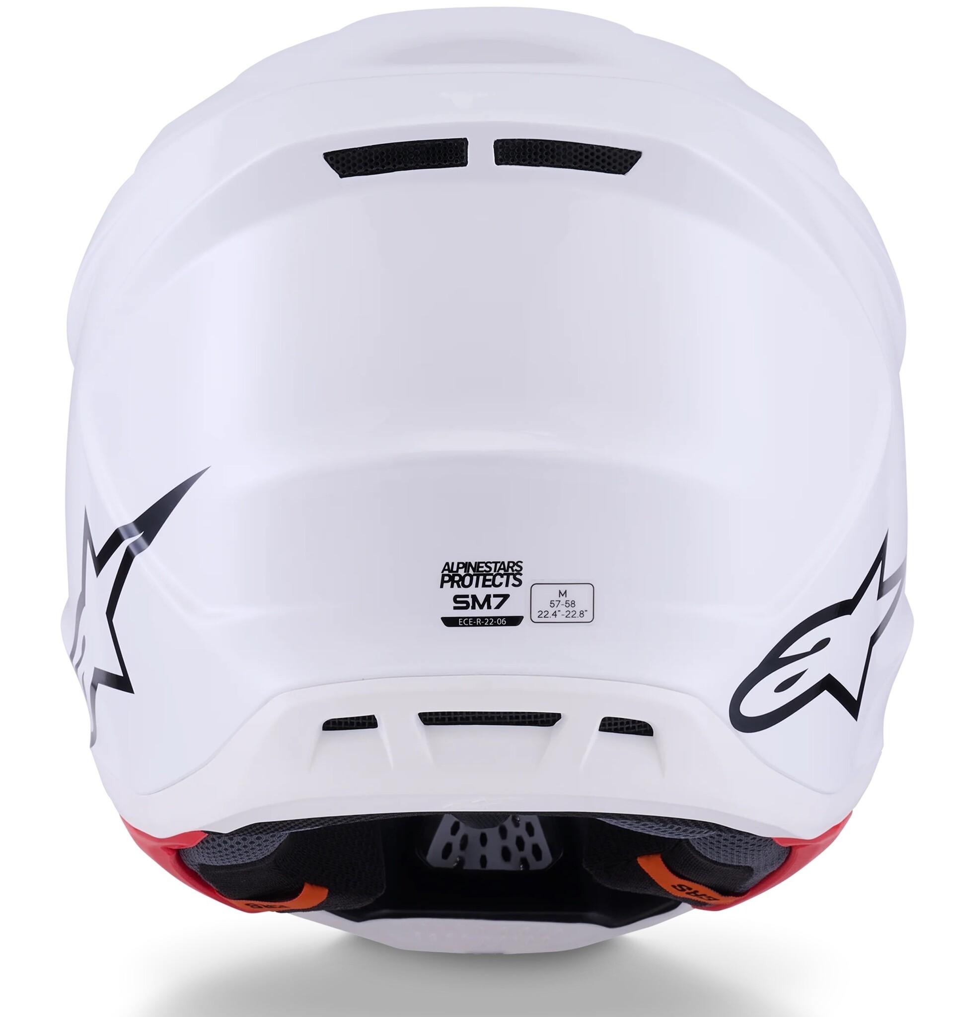 Alpinestars Supertech SM7 Motocross Helm Solid ECE06 weiß