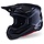 Supertech SM7 Motocross Helm Solid ECE06 schwarz glänzend