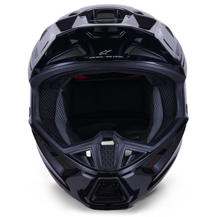 Alpinestars Supertech SM7 Motocross Helm Solid ECE06 schwarz glänzend
