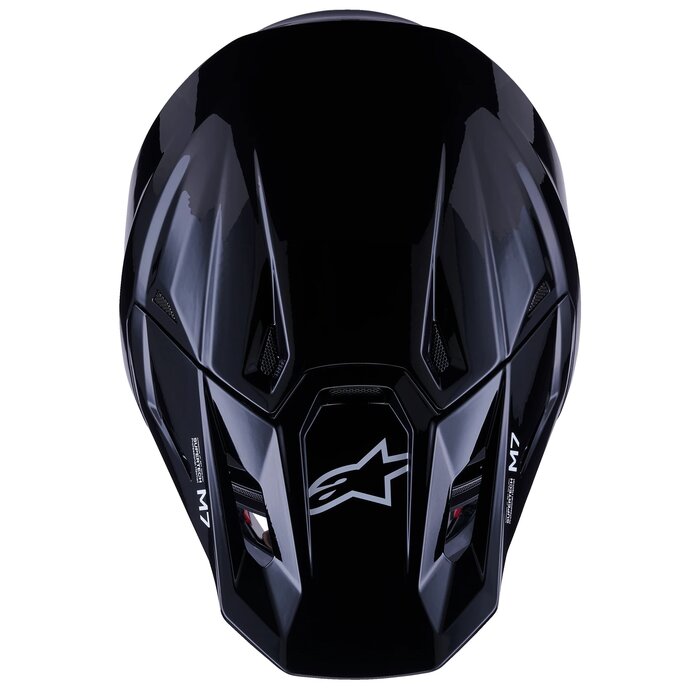 Alpinestars Supertech SM7 Motocross Helm Solid ECE06 schwarz glänzend